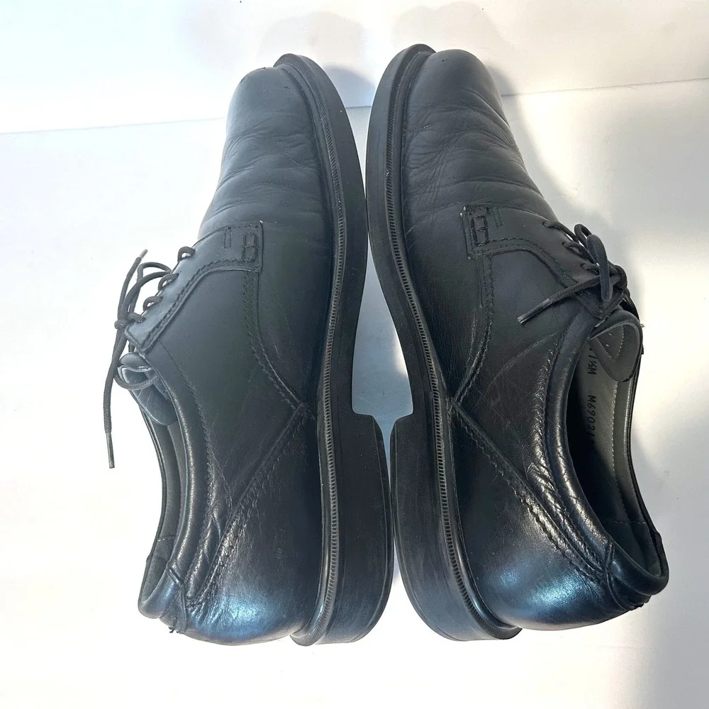SAS Ambassador Oxford Mens 11.5 Black Leather Lace Up Dress Shoes Orthopedic